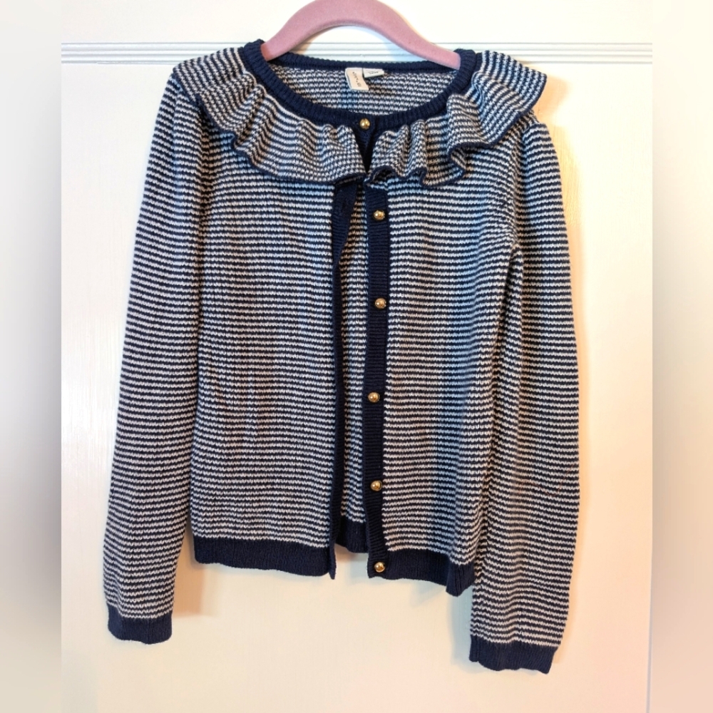 Janie Jack Girls Ruffled Cardigan 6